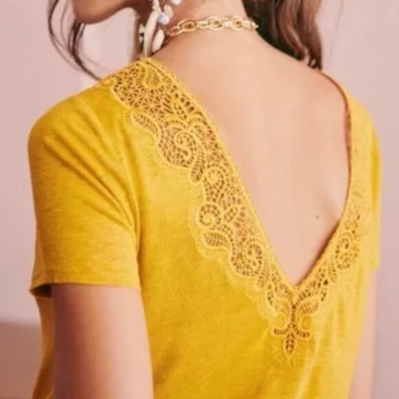Sezane Mina top in yellow - reversible front/back! - Picture 1 of 6